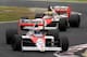Prost leads Senna in the 1989 Japanese Grand Prix.