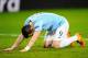 MANCHESTER, ENGLAND - FEBRUARY 18: Alvaro Negredo of Manchester City looks dejected during the UEFA Champions League Round of 16 first leg match between Manchester City and Barcelona at the Etihad Stadium on February 18, 2014 in Manchester, England. (Ph