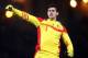 GLASGOW, SCOTLAND - SEPTEMBER 06: Thibaut Courtois of Belgium celebrates after their second goal during the FIFA 2014 World Cup Qualifying Group A match between Scotland and Belgium at Hampden Park on September 6, 2013 in Glasgow, Scotland. (Photo by Sc