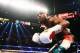May 3, 2014; Las Vegas, NV, USA; Floyd Mayweather Jr. in action against Marcos Maidana at MGM Grand. Mandatory Credit: Mark J. Rebilas-USA TODAY Sports