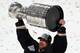 ANAHEIM, CA - JUNE 06: Ilya Bryzgalov #30 of the Anaheim Ducks hoists the Stanley Cup after his team's victory over the Ottawa Senators 6-2 during Game Five of the n June 6, 2007 at Honda Center in Anaheim, California. (Photo by Bruce Bennett/Getty Imag