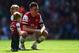 LONDON, ENGLAND - MAY 04: Laurent Koscielny of Arsenal and his family are seen on the pitch following the Barclays Premier League match between Arsenal and West Bromwich Albion at the Emirates Stadium on May 4, 2014 in London, England. (Photo by Shaun B