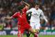 MADRID, SPAIN - APRIL 23: Gareth Bale of Real Madrid takes on Javi Martinez of Bayern Muenchen during the UEFA Champions League semi-final first leg match between Real Madrid and FC Bayern Muenchen at the Estadio Santiago Bernabeu on April 23, 2014 in Ma