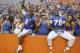 Easley (left) was beloved at Florida, but ACL tears in both knees cut his college career short.
