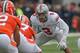 CHAMPAIGN, IL - NOVEMBER 16: Ryan Shazier #2 of the Ohio State Buckeyes awaits the start of play against the Illinois Fighting Illini at Memorial Stadium on November 16, 2013 in Champaign, Illinois. Ohio State defeated Illinois 60-35. (Photo by Jonathan