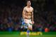 MANCHESTER, ENGLAND - MAY 07: Stevan Jovetic of Manchester City celebrates scoring his team's third goal during the Barclays Premier League match between Manchester City and Aston Villa at Etihad Stadium on May 7, 2014 in Manchester, England. (Photo by
