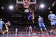 LOS ANGELES, CA - APRIL 6: Jordan Hill #27 of the Los Angeles Lakers dunks against the Los Angeles Clippers at Staples Center on April 6, 2014 in Los Angeles, California. NOTE TO USER: User expressly acknowledges and agrees that, by downloading and/or usi