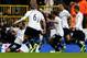 Sandro celebrates scoring in Spurs' 2-2 draw with Manchester United.