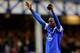 LIVERPOOL, ENGLAND - MARCH 01: Romelu Lukaku of Everton gestures to the crowd after the Barclays Premier League match between Everton and West Ham at Goodison Park on March 1, 2014 in Liverpool, England. (Photo by Paul Thomas/Getty Images)