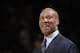 OAKLAND, CA - NOVEMBER 7: Head coach of the Cleveland Cavaliers Byron Scott faces off against the Golden State Warriors on November 7, 2012 at Oracle Arena in Oakland, California. NOTE TO USER: User expressly acknowledges and agrees that, by downloading a