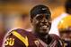 TEMPE, AZ - OCTOBER 19: Running back Marion Grice #1 of the Arizona State Sun Devils reacts on the sides lines during the college football game against the Washington Huskies at Sun Devil Stadium on October 19, 2013 in Tempe, Arizona. The Sun Devils defe