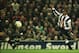 03 Apr 1996: The ball flies past the reach of thew goalkeeper as Asprilla of Newcastle scores against Liverpool during their FA Premiership game at Anfield, Liverpool. Mandatory Credit: Allsport UK/Allsport
