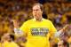 Apr 24, 2014; Oakland, CA, USA; Golden State Warriors owner Joe Lacob reacts after a call against the Los Angeles Clippers during the fourth quarter of game three of the first round of the 2014 NBA Playoffs at Oracle Arena. The Los Angeles Clippers defeat