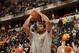 INDIANAPOLIS - MARCH 11: Andrew Bynum #17 of the Indiana Pacers warms up before the game against the Boston Celtics at Bankers Life Fieldhouse on March 11, 2014 in Indianapolis, Indiana. NOTE TO USER: User expressly acknowledges and agrees that, by downl