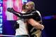 Goldust and Rhodes embrace on Tuesday's Main Event.