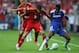 MUNICH, GERMANY - MAY 19: John Obi Mikel of Chelsea is challenged by Thomas Mueller (C) and Franck Ribery of FC Bayern Muenchen during UEFA Champions League Final between FC Bayern Muenchen and Chelsea at the Fussball Arena München on May 19, 2012 in Mun