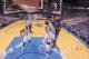 OKLAHOMA CITY, OK - MAY 7: DeAndre Jordan #6 of the Los Angeles Clippers shoots against Serge Ibaka #9 of the Oklahoma City Thunder in Game 2 of the Western Conference Semifinals during the 2014 NBA Playoffs at the Chesapeake Arena on May 7, 2014 in Oklah
