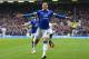 LIVERPOOL, ENGLAND - MAY 03: Ross Barkley of Everton celebrates scoring the opening goal during the Barclays Premier League match between Everton and Manchester City at Goodison Park on May 3, 2014 in Liverpool, England. (Photo by Clive Brunskill/Getty