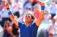 MADRID, SPAIN - MAY 09: Rafael Nadal of Spain celebrates defeating Tomas Berdych of Czech Republic during day seven of the Mutua Madrid Open tennis tournament at the Caja Magica on May 9, 2014 in Madrid, Spain. (Photo by Julian Finney/Getty Images)