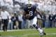 STATE COLLEGE, PA - OCTOBER 06: Allen Robinson #8 of the Penn State Nittany Lions runs after making a catch against the Northwestern Wildcats during the game on October 6, 2012 at Beaver Stadium in State College, Pennsylvania. (Photo by Justin K. Aller/