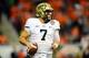 Dec 26, 2013; Detroit, MI, USA; Pittsburgh Panthers quarterback Tom Savage (7) during the Little Caesars Pizza Bowl against the Bowling Green Falcons at Ford Field. Pittsburgh Panthers defeated Bowling Green Falcons 30-27. Mandatory Credit: Andrew Weber-U