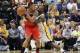 May 7, 2014; Indianapolis, IN, USA; Washington Wizards guard Bradley Beal (3) is guarded by Indiana Pacers guard Lance Stephenson (1) in game two of the second round of the 2014 NBA Playoffs at Bankers Life Fieldhouse. Indiana defeats Washington 86-82. M