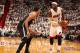 MIAMI, FL - May 8: LeBron James #6 of the Miami Heat handles the ball against the Brooklyn Nets in Game Two of the Eastern Conference Semifinals of the 2014 NBA playoffs at the American Airlines Arena in Miami, Florida on May 8, 2014. NOTE TO USER: User e