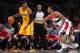 INDIANAPOLIS, IND - MAY 9: Paul George #24 of the Indiana Pacers backs up to the basket against the Washington Wizards in Game Three of the Eastern Conference Semi-Finals during the 2014 NBA Playoffs at the Verizon Center on May 9, 2014 in Washington, DC.