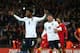 LONDON, ENGLAND - OCTOBER 11: Daniel Sturridge of England celebrates with Wayne Rooney of England after scoring from penalty spot during the FIFA 2014 World Cup Qualifying Group H match between England and Montenegro at Wembley Stadium on October 11, 201
