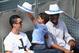 MADRID, SPAIN - MAY 08: Cristiano Ronaldo with Cristiano Ronaldo Jnr as they watch Rafael Nadal of Spain play against Jarkko Nieminen of Finland during day six of the Mutua Madrid Open tennis tournament at the Caja Magica on May 8, 2014 in Madrid, Spain.