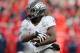 TUCSON, AZ - NOVEMBER 23: Running back De'Anthony Thomas #6 of the Oregon Ducks rushes the football during the college football game against the Arizona Wildcats at Arizona Stadium on November 23, 2013 in Tucson, Arizona. The Wildcats defeated the Ducks