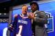 NEW YORK, NY - MAY 08: Sammy Watkins of the Clemson Tigers poses with NFL Commissioner Roger Goodell after he was picked #4 overall by the Buffalo Bills during the first round of the 2014 NFL Draft at Radio City Music Hall on May 8, 2014 in New York City