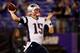 BALTIMORE, MD - SEPTEMBER 23: Quarterback Ryan Mallett #15 of the New England Patriots warms up before the start of the Patriots game against the Baltimore Ravens at M&T Bank Stadium on September 23, 2012 in Baltimore, Maryland. (Photo by Rob Carr/Getty