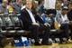 Oct 30, 2013; Oakland, CA, USA; Golden State Warriors owner Joe Lacob on the sideline against the Los Angeles Lakers during the third quarter at Oracle Arena. The Golden State Warriors defeated the Los Angeles Lakers 125-94. Mandatory Credit: Kelley L Cox