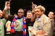 LOS ANGELES, CA - MAY 10: Bermane Stiverne and promoter Don King pose for photos after Stiverne defeated Chris Arreola in their WBC Heavyweight Championship match at Galen Center on May 10, 2014 in Los Angeles, California. Stiverne won in a six round te