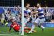 LONDON, ENGLAND - APRIL 12: Yossi Benayoun of Queens Park Rangers celebrates scoring QPR's 1st goal with Charlie Austin of Queens Park Rangers during the Sky Bet Championship match between Queens Park Rangers and Nottingham Forest at Loftus Road on Apri