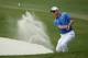 PONTE VEDRA BEACH, FL - MAY 10: John Senden of Australia plays a bunker shot on the 11th hole during the third round of THE PLAYERS Championship on the stadium course at TPC Sawgrass on May 10, 2014 in Ponte Vedra Beach, Florida. (Photo by Richard Heath