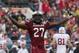 Jan 1, 2014; Orlando, FL, USA; South Carolina Gamecocks cornerback Victor Hampton (27) reacts during the first quarter of the Capital One Bowl against the Wisconsin Badgers held at the Florida Citrus Bowl. Mandatory Credit: Rob Foldy-USA TODAY Sports