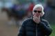 LOUISVILLE, KY - MAY 01: Bob Baffert, trainer of Kentucky Derby contenders Hoppertunity and Chitu, watches track activity during early morning workouts at Churchill Downs on May 1, 2014 in Louisville, Kentucky. (Photo by Kevin C. Cox/Getty Images)