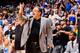 ORLANDO, FL - MAY 5: Stan Van Gundy, head coach of the Orlando Magic, directs his team against the Indiana Pacers in Game Four of the Eastern Conference Quarterfinals during the 2012 NBA Playoffs on May 5, 2012 at Amway Center in Orlando, Florida. NOTE TO