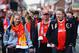 LIVERPOOL, ENGLAND - MAY 11: Liverpool fans walk to the ground prior to the Barclays Premier League match between Liverpool and Newcastle United at Anfield on May 11, 2014 in Liverpool, England. (Photo by Laurence Griffiths/Getty Images)