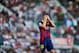 ELCHE, SPAIN - MAY 11: Marc Bartra of FC Barcelona reacts during the La Liga match between Elche FC and FC Barcelona at Estadio Manuel Martinez Valero on May 11, 2014 in Elche, Spain. (Photo by David Ramos/Getty Images)