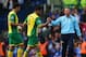 LONDON, ENGLAND - MAY 04: Norwich City manager Neil Adams commiserates with Bradley Johnson following the Barclays Premier League match between Chelsea and Norwich City at Stamford Bridge on May 4, 2014 in London, England. (Photo by Clive Rose/Getty Ima