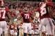 ARLINGTON, TX - SEPTEMBER 01: Cyrus Kouandjio #71 of the University of Alabama reacts after a big stop during the game against the University of Michigan at Cowboys Stadium on September 1, 2012 in Arlington, Texas. Alabama defeated Michigan 41-14. (Photo