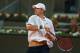 MADRID, SPAIN - MAY 08: John Isner of the United States in action against David Ferrer of Spain in their third round match during day six of the Mutua Madrid Open tennis tournament at the Caja Magica on May 8, 2014 in Madrid, Spain. (Photo by Clive Brun