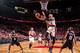 PORTLAND, OR - MAY 10: Damian Lillard #0 of the Portland Trail Blazers takes a shot against the San Antonio Spurs in Game Three of the Western Conference Semifinals during the 2014 NBA Playoffs on May 10, 2014 at the Moda Center in Portland, Oregon. NOTE