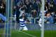 LONDON, ENGLAND - MAY 12: Charlie Austin of Queens Park Rangers celebrates scoring QPR's 2nd goal in extra time during the Sky Bet Championship Play Off Semi Final second leg match between Queens Park Rangers and Wigan Athletic at Loftus Road on May 12,
