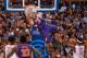 SYRACUSE, NY - FEBRUARY 9: K.J. McDaniels #32 of the Clemson Tigers slam dunks the ball during the second half against the Syracuse Orange on February 9, 2014 at The Carrier Dome in Syracuse, New York. Syracuse defeats Clemson 57-44. (Photo by Brett Car