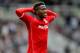 NEWCASTLE, ENGLAND- May 03: Cardiff City's Wilfried Zaha of Cardiff misses the target during the Barclays Premier League match between Newcastle United and Cardiff City at St. James' Park on May 03, 2014 in Newcastle upon Tyne, England. (Photo by Richa