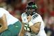 TUCSON, AZ - SEPTEMBER 24: Offensive lineman Hroniss Grasu #55 of the Oregon Ducks during the college football game against the Arizona Wildcats at Arizona Stadium on September 24, 2011 in Tucson, Arizona. The Ducks defeated the Wildcats 56-31. (Photo